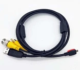 USB A + BNC+RCA TO MINI  8P USB cable